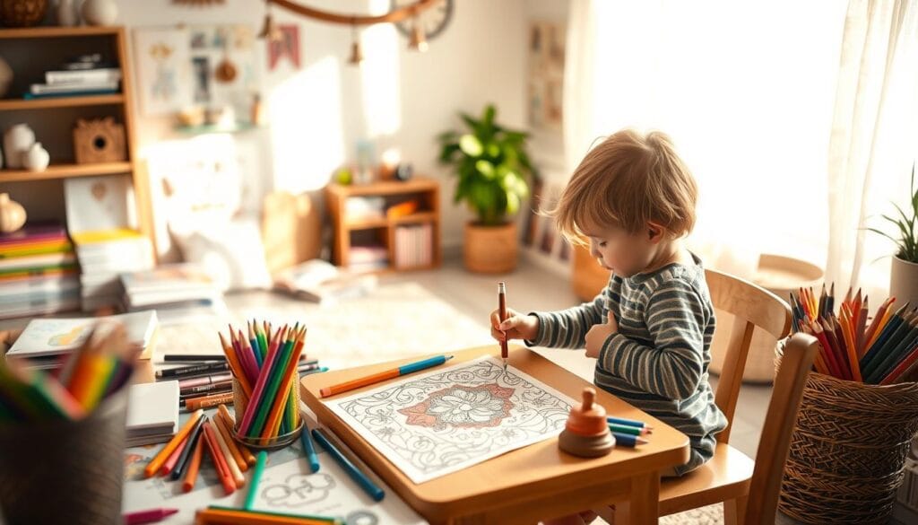 coloring therapy for children