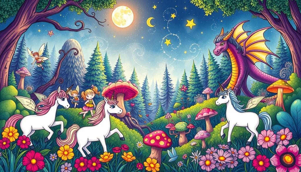 fantasy coloring books for children